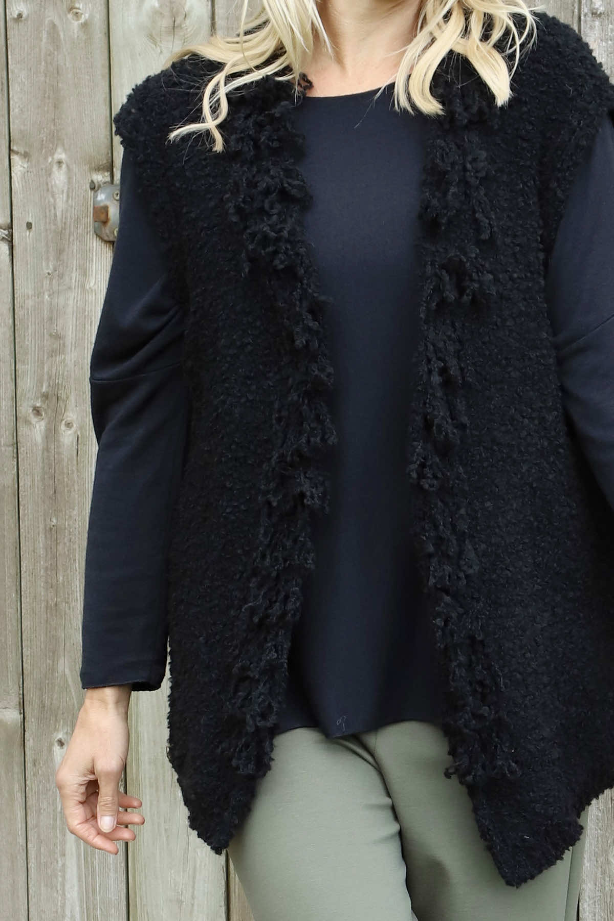 Caroline Knit Gilet Black