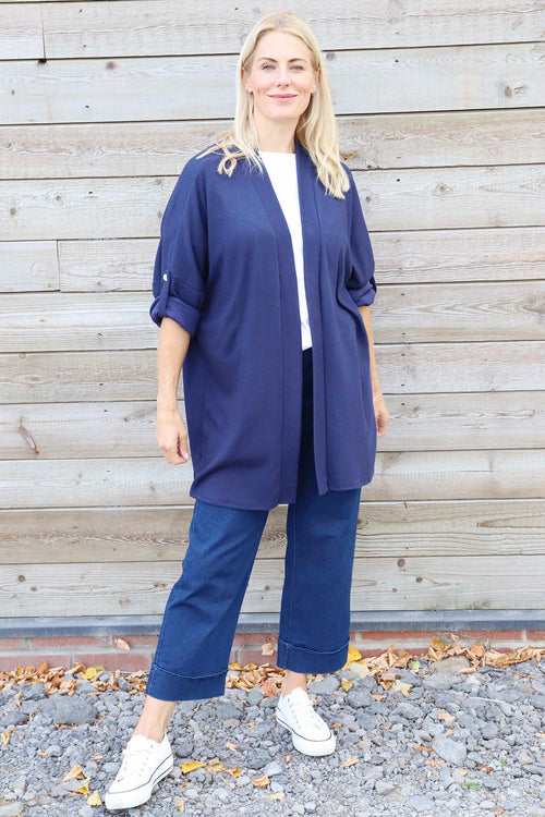 Elissia Knitted Cardigan Navy - Image 2