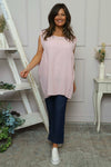 Ferne Sleeveless Cotton Top Pink