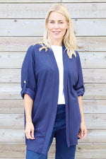Elissia Knitted Cardigan Navy Navy - Elissia Knitted Cardigan Navy