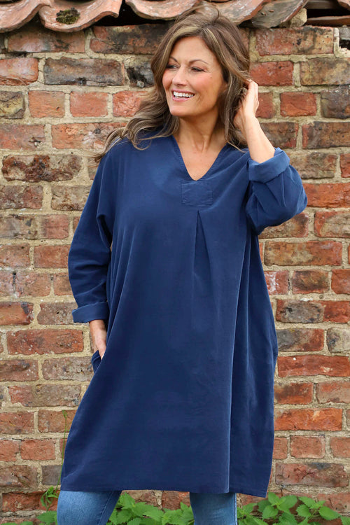 Imogen Needlecord Tunic Navy