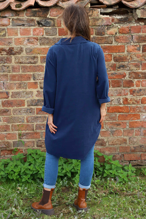 Imogen Needlecord Tunic Navy - Image 4