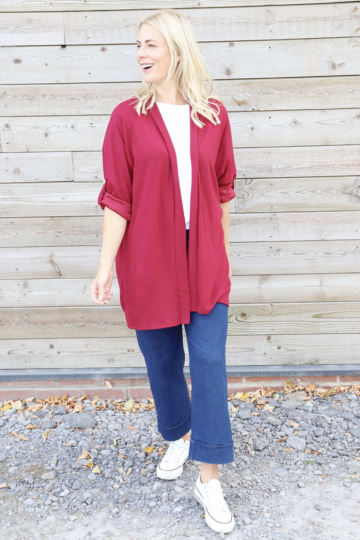 Elissia Knitted Cardigan Wine