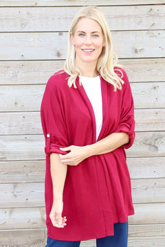 Elissia Knitted Cardigan Wine