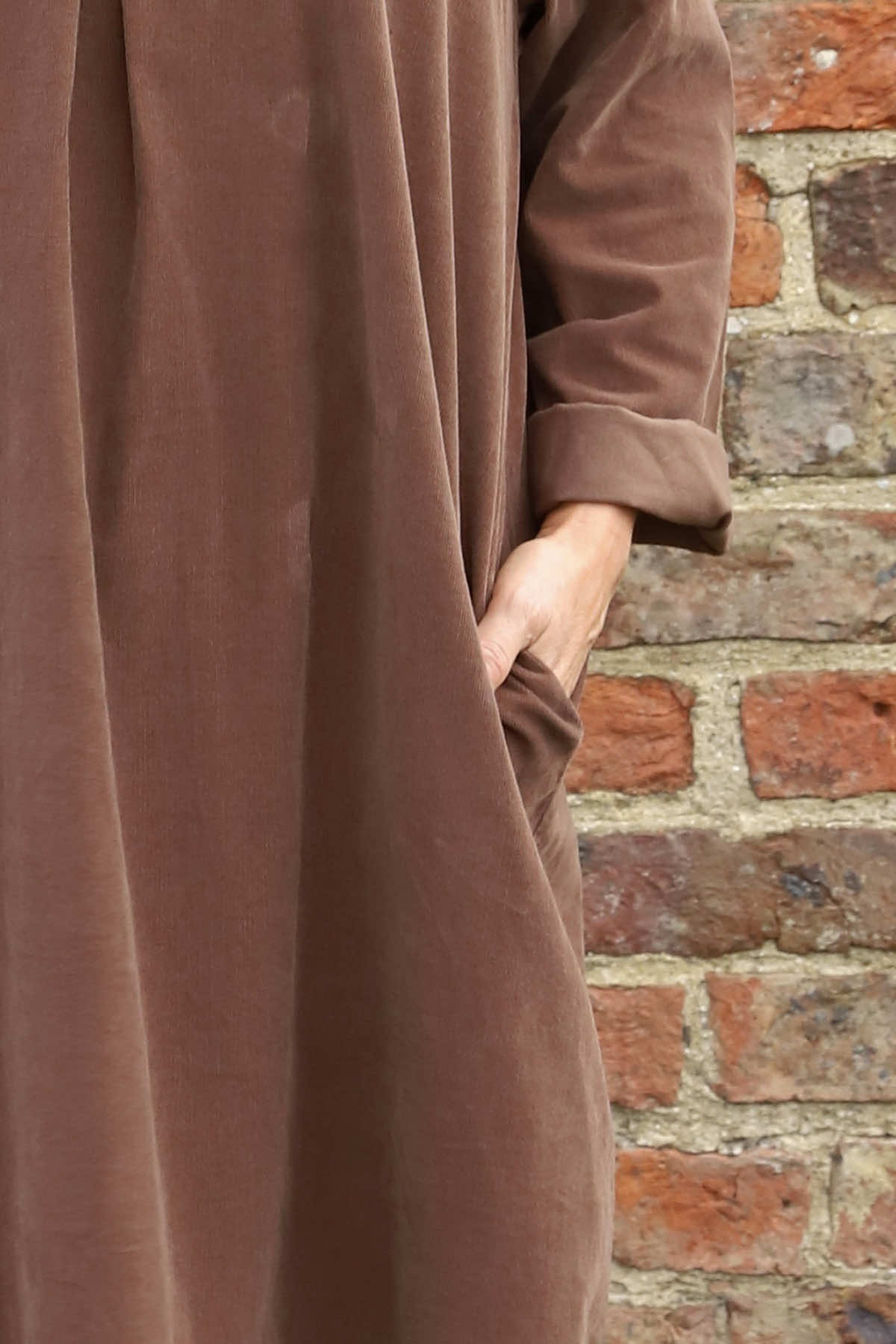 Imogen Needlecord Tunic Cocoa