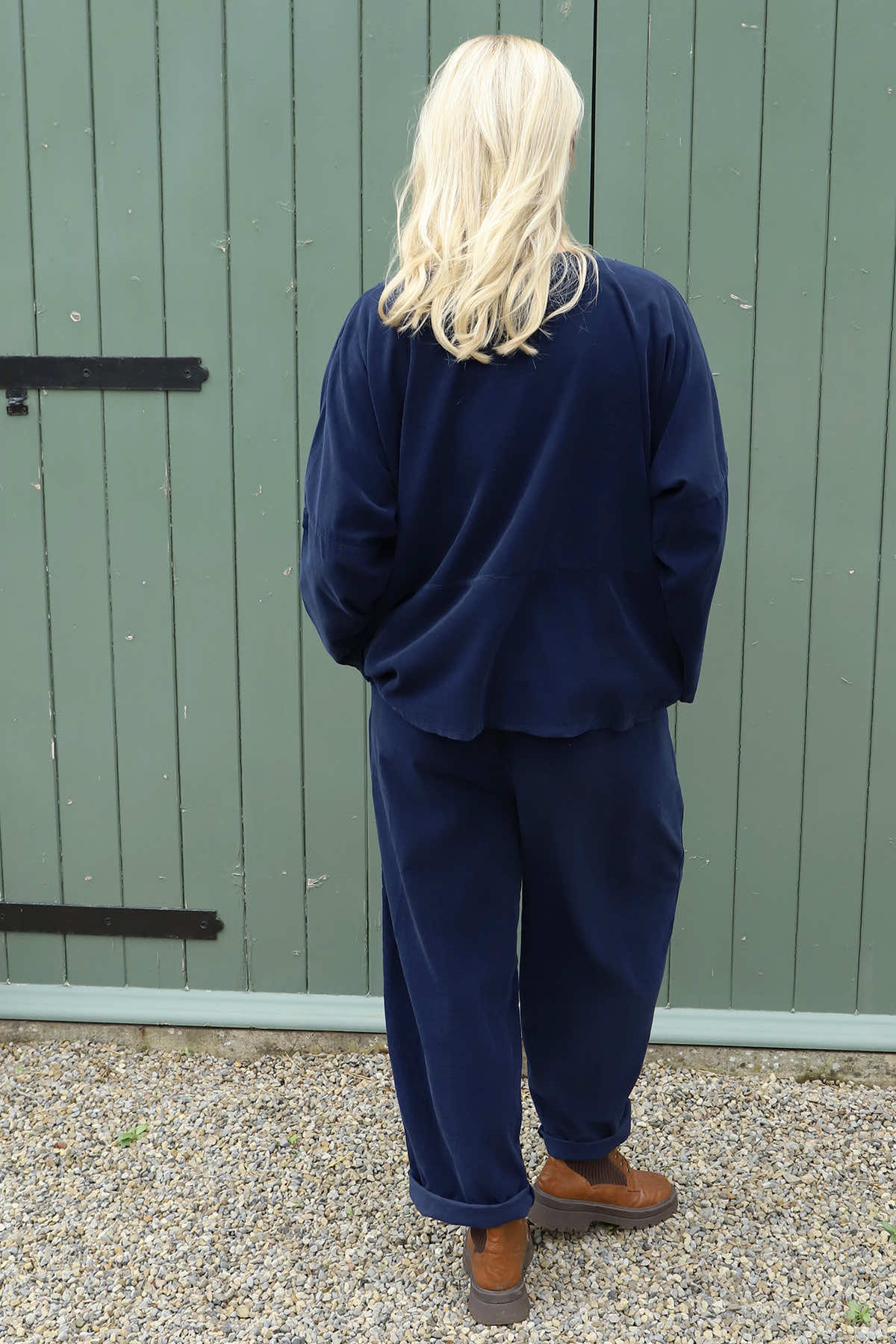 Kristen Needlecord Jacket Navy