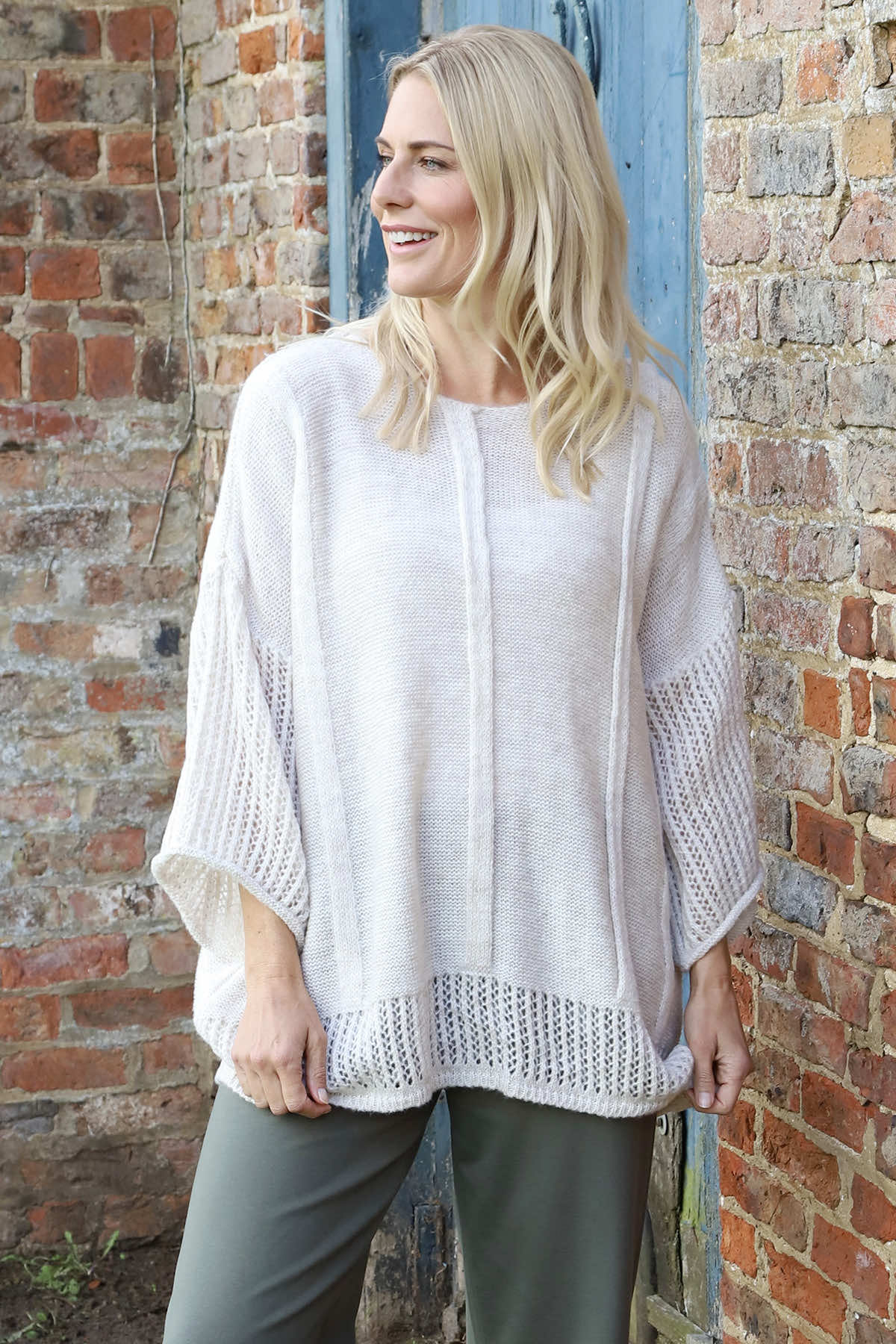 Eleri Knitted Jumper Stone