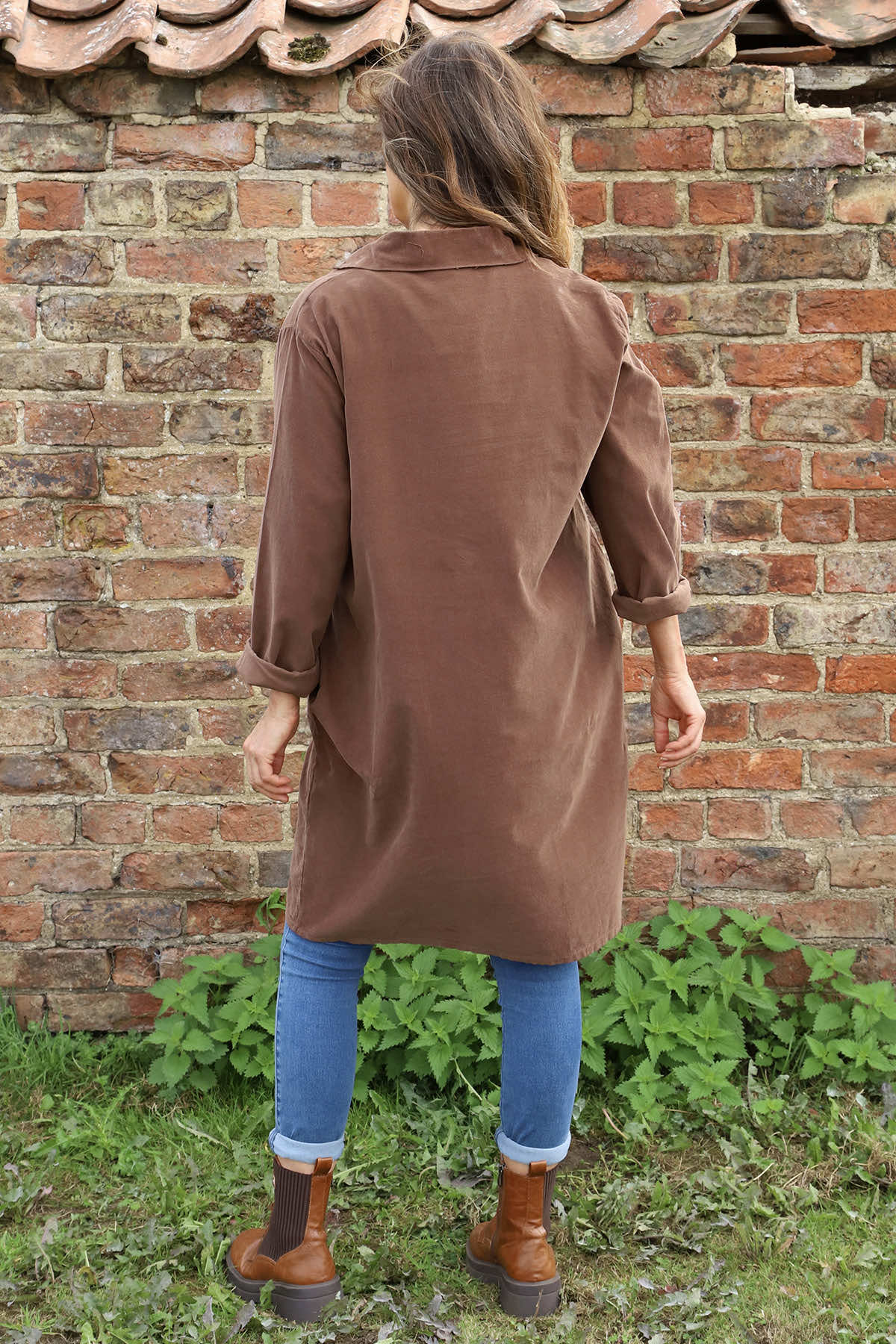 Imogen Needlecord Tunic Cocoa