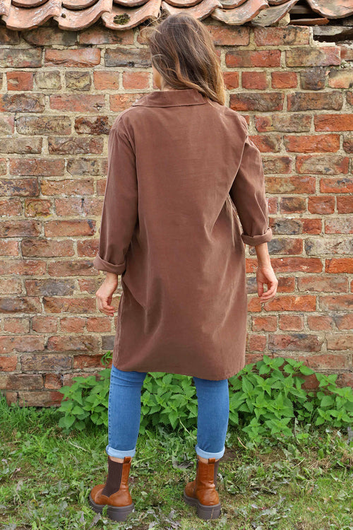 Imogen Needlecord Tunic Cocoa - Image 4