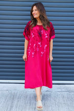 Solada Print Dress Hot Pink Hot Pink - Solada Print Dress Hot Pink