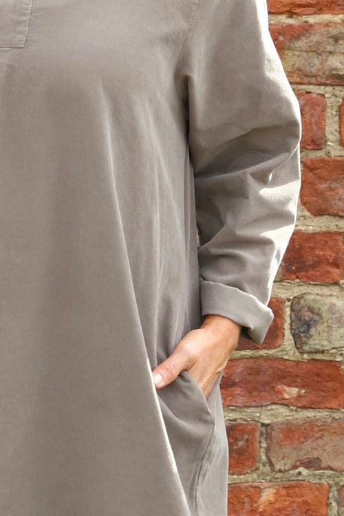 Imogen Needlecord Tunic Mocha - Image 3