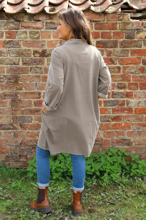Imogen Needlecord Tunic Mocha - Image 4
