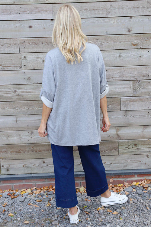 Elissia Knitted Cardigan Grey - Image 4