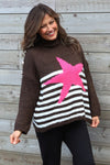 Agata Star Knitted Jumper Cocoa
