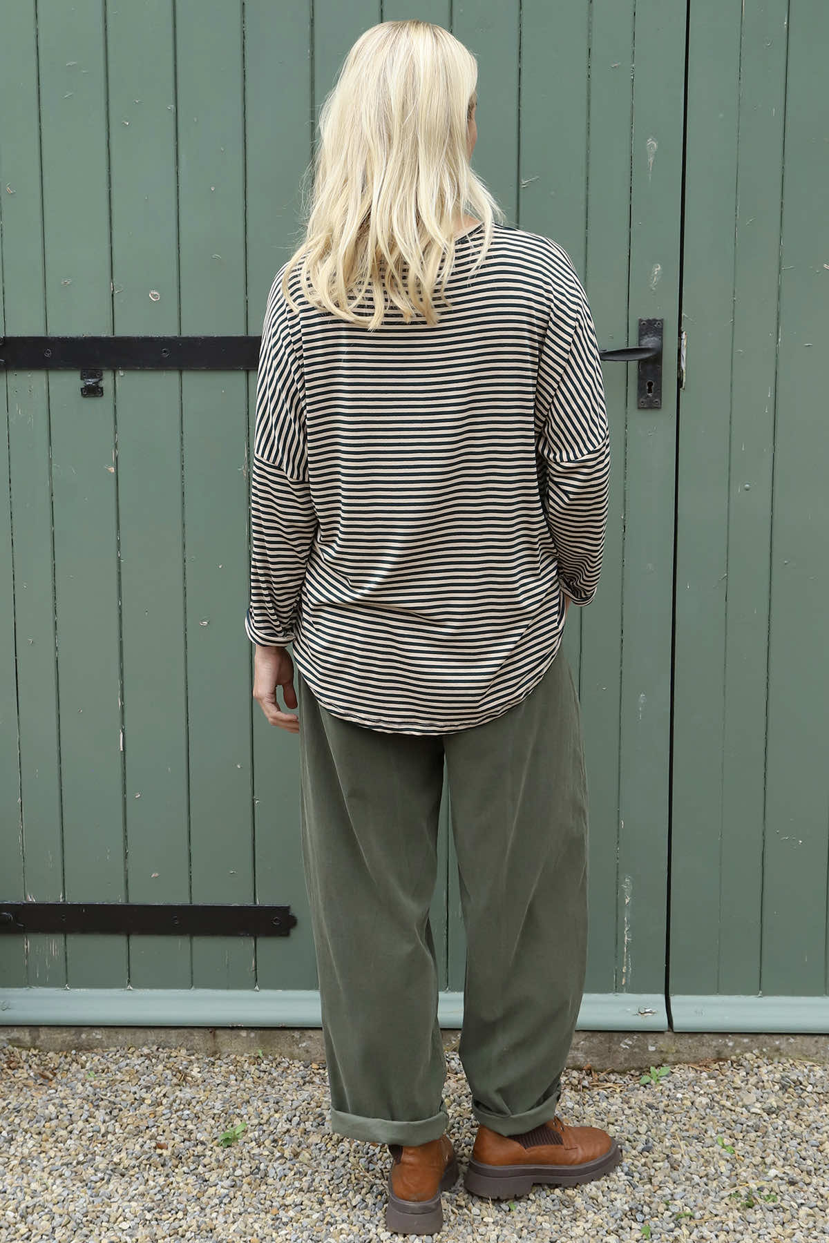 Poppy Needlecord Trousers Khaki
