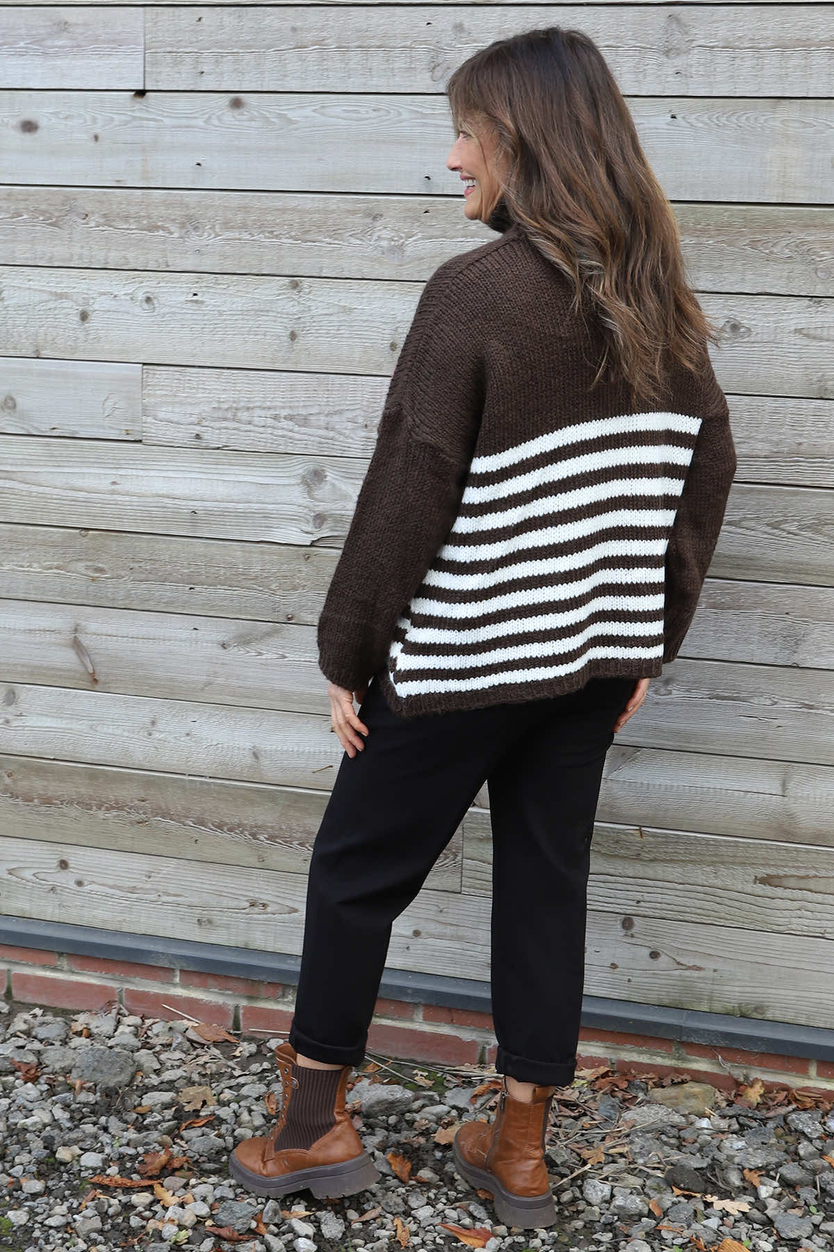 Agata Star Knitted Jumper Cocoa