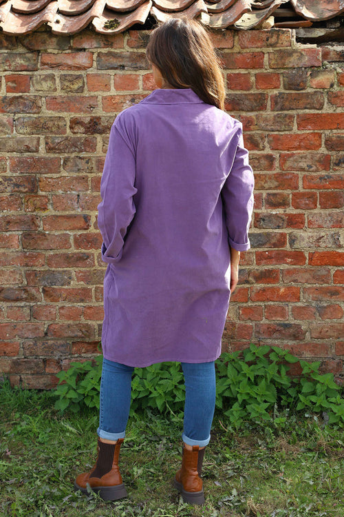 Imogen Needlecord Tunic Purple - Image 4