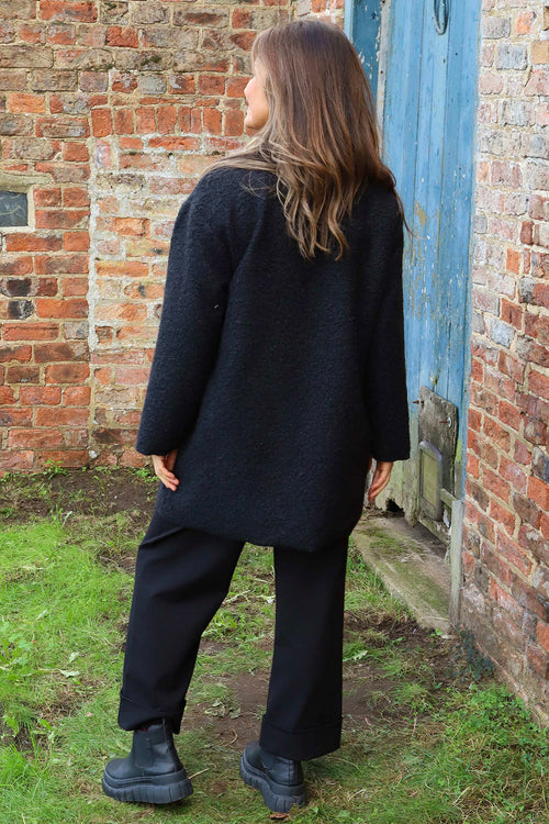 Brynne Boucle Jacket Black - Image 4