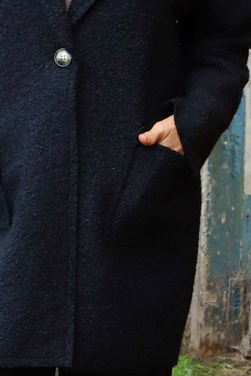 Brynne Boucle Jacket Black - Image 3