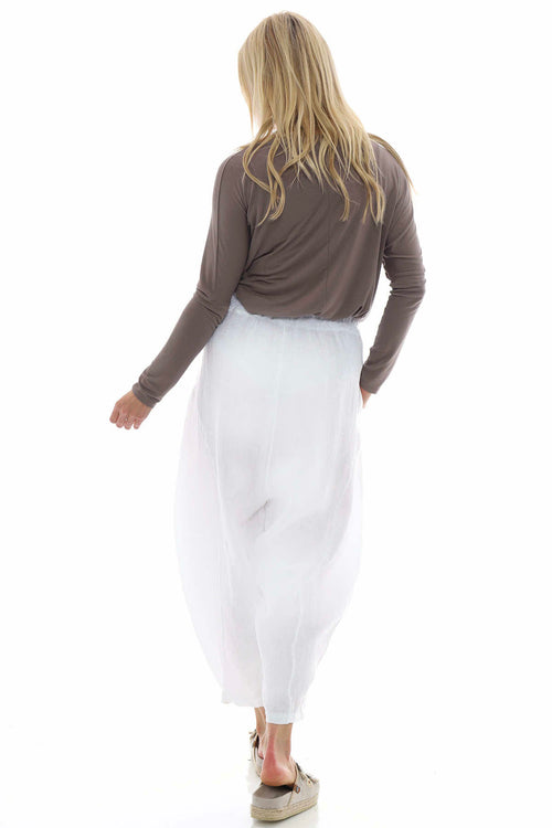Toni Linen Trousers White - Image 6
