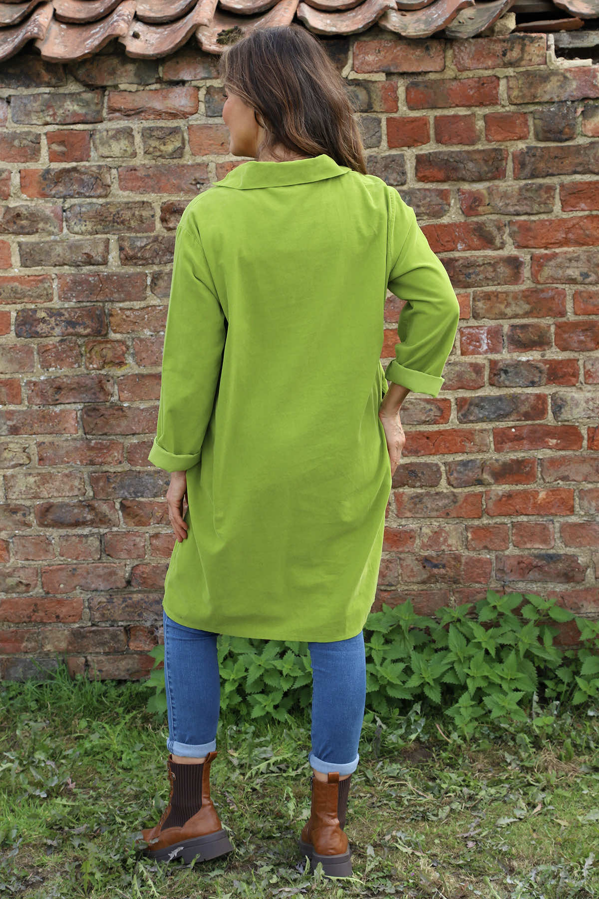 Imogen Needlecord Tunic Green