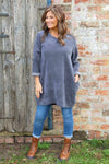 Ethel Cord Tunic Mid Grey