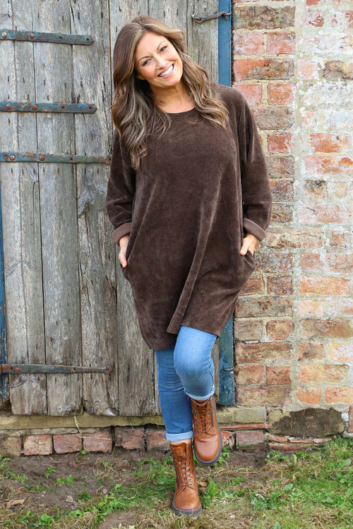 Ethel Cord Tunic Cocoa