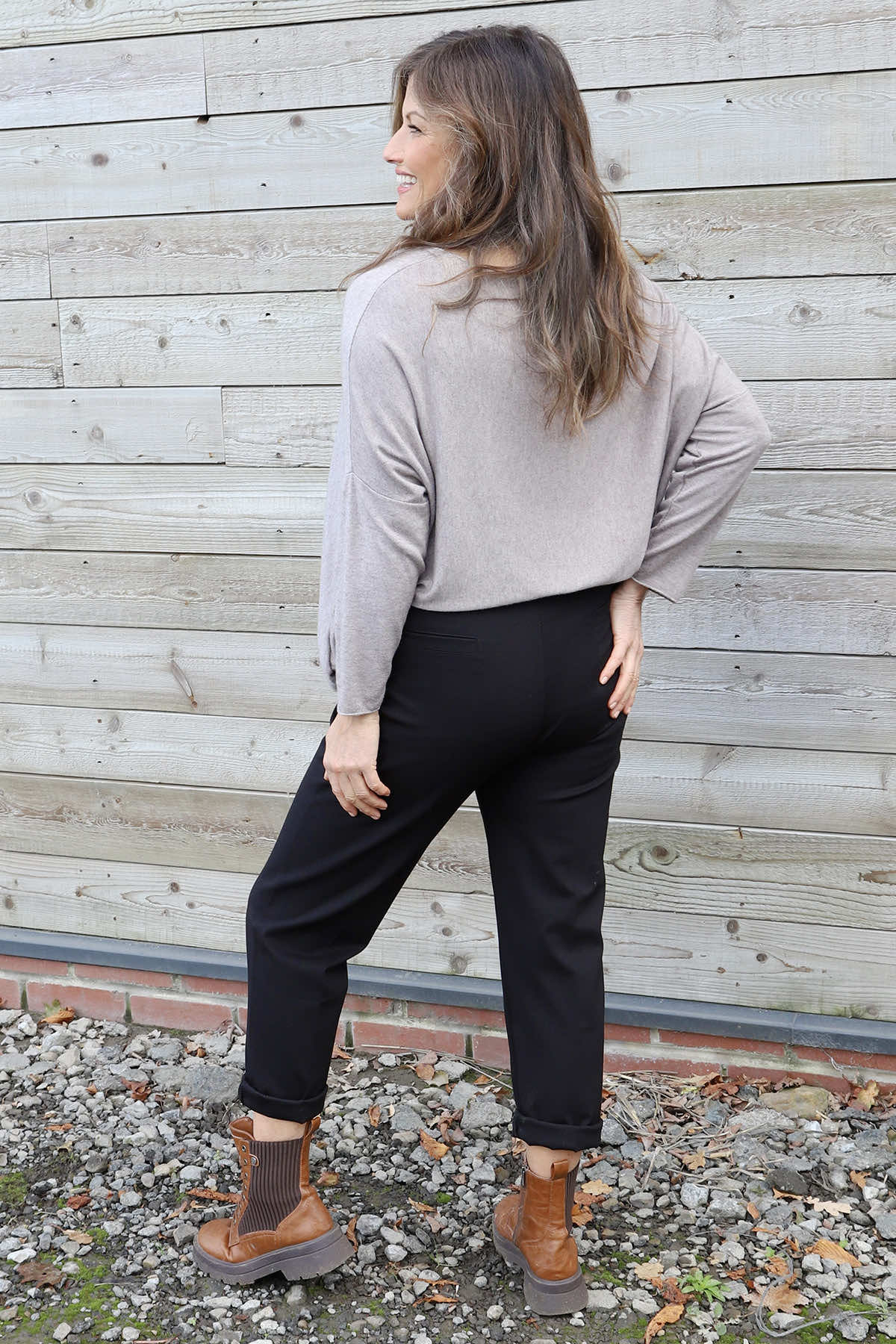 Colby Straight Leg Trousers Black