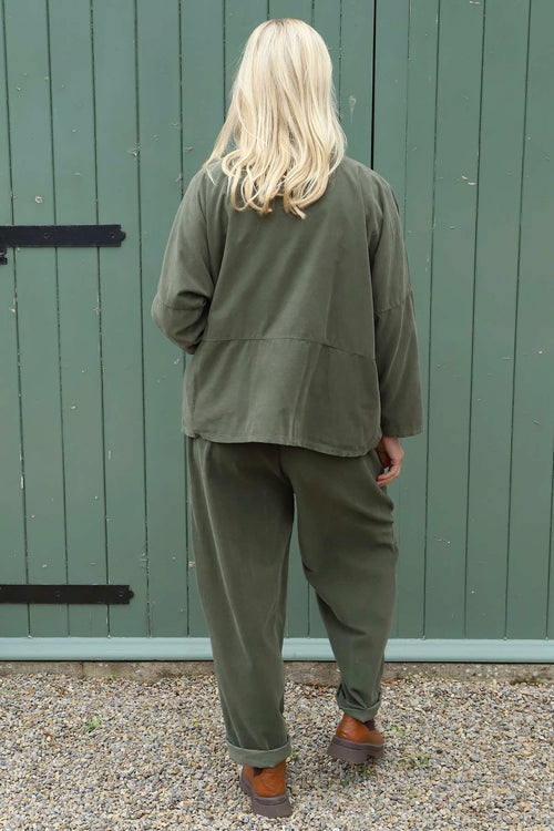 Kristen Needlecord Jacket Khaki - Image 4