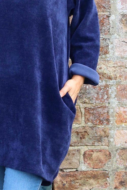Ethel Cord Tunic Navy - Image 3