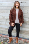 Caitlin Tassel Knitted Cardigan Cocoa