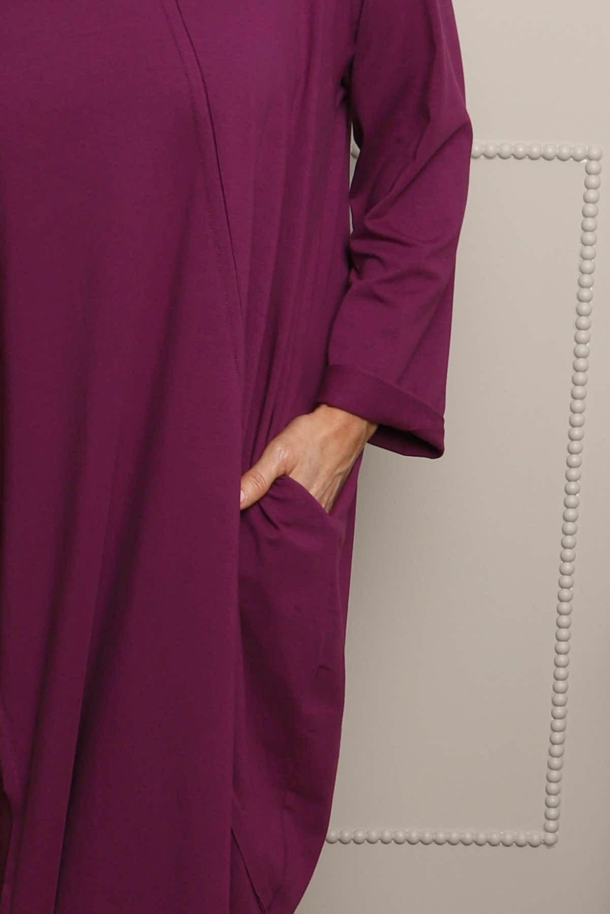 Alina Cotton Dress Purple