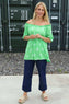 Elari Print Top Green