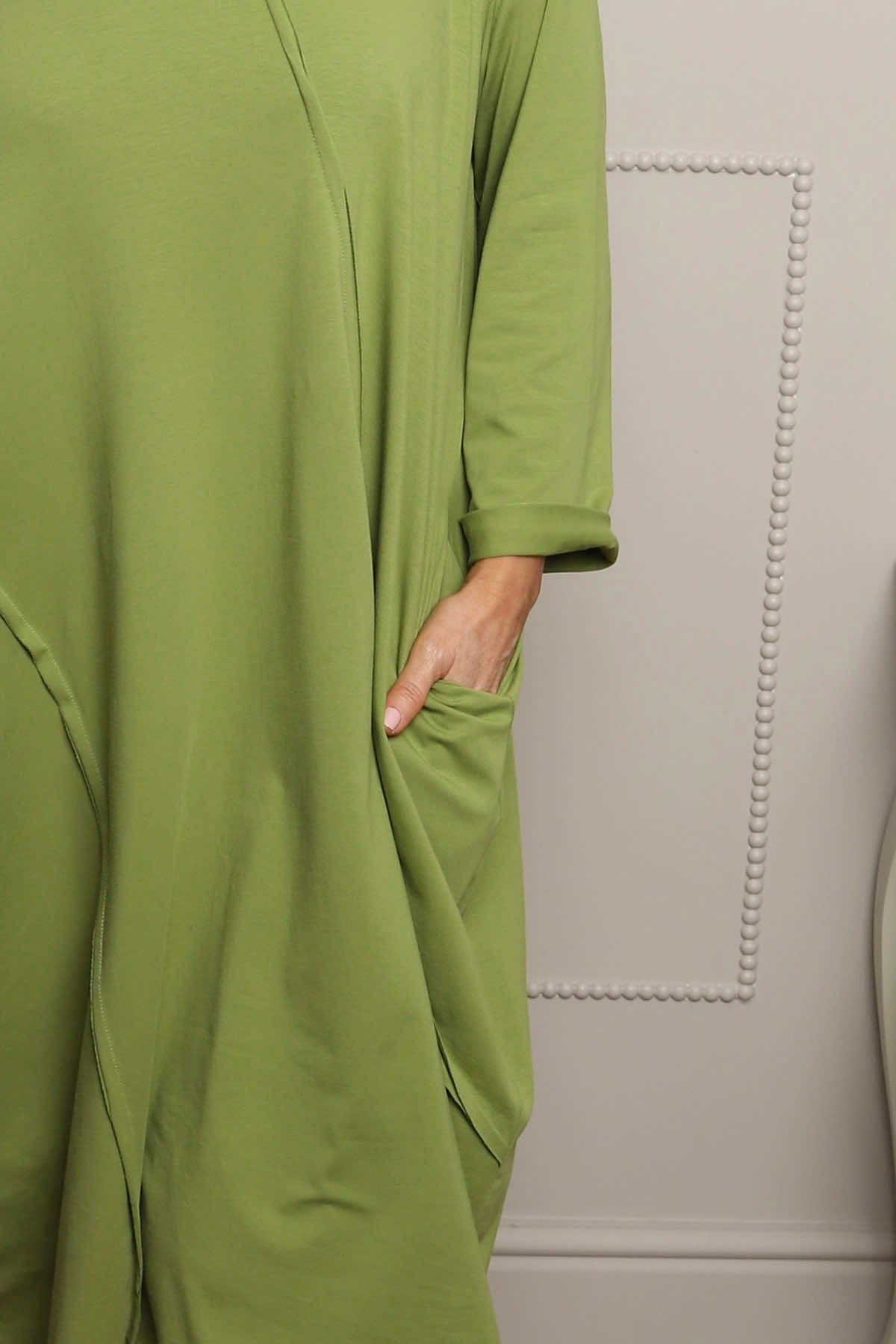 Alina Cotton Dress Olive