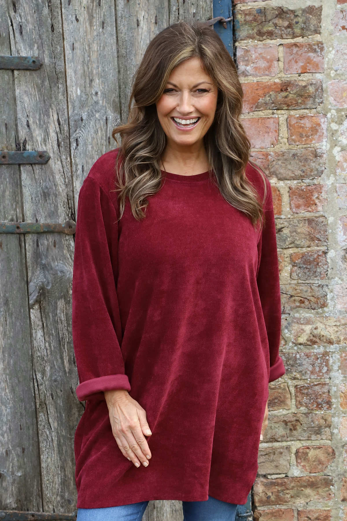 Ethel Cord Tunic Wine