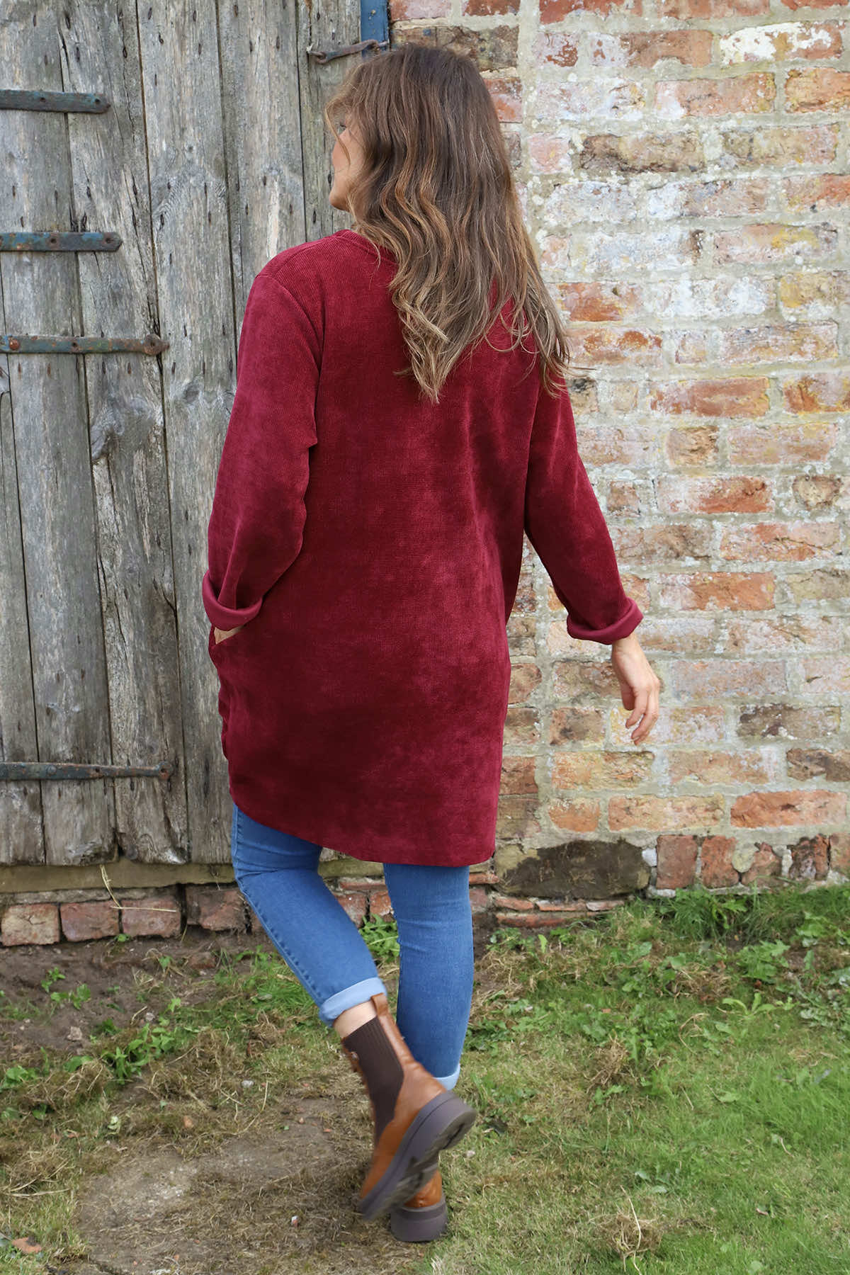 Ethel Cord Tunic Wine