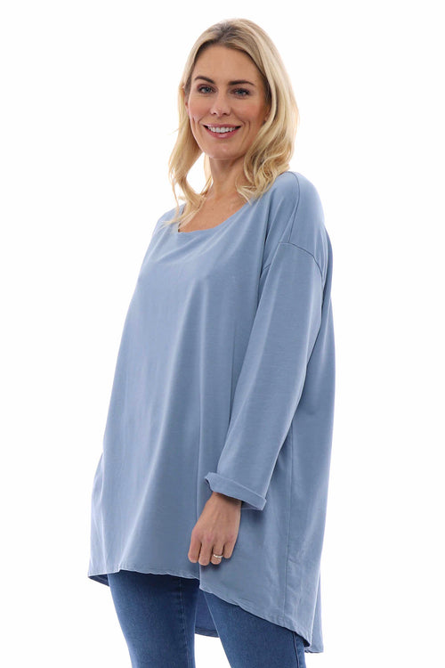 Guinevere Cotton Top Blue - Image 1
