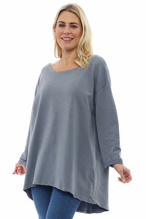 Guinevere Cotton Top Mid Grey - Image 1