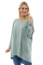 Guinevere Cotton Top Sage Green Sage Green - Guinevere Cotton Top Sage Green