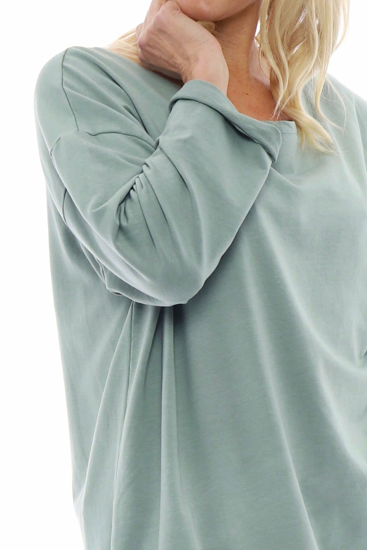 Guinevere Cotton Top Sage Green