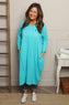 Alina Cotton Dress Aqua