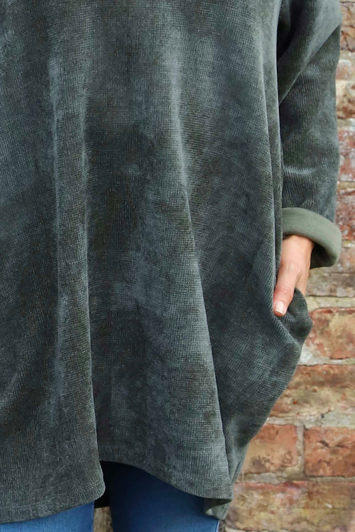 Ethel Cord Tunic Khaki - Image 3