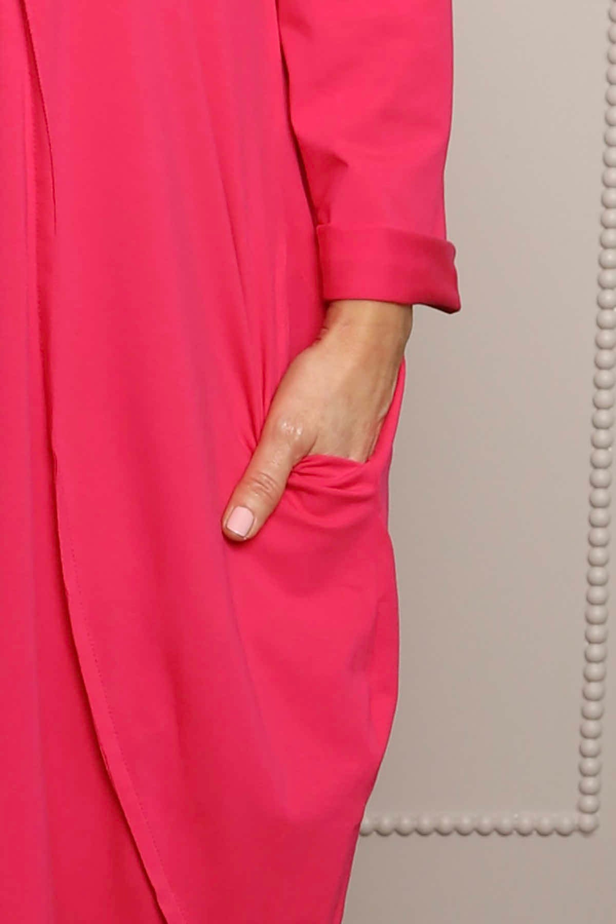 Alina Cotton Dress Fuchsia