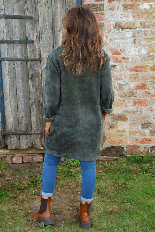 Ethel Cord Tunic Khaki - Image 4