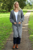 Chelsea Long Knitted Cardigan Mid Grey