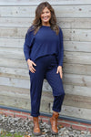 Colby Straight Leg Trousers Navy
