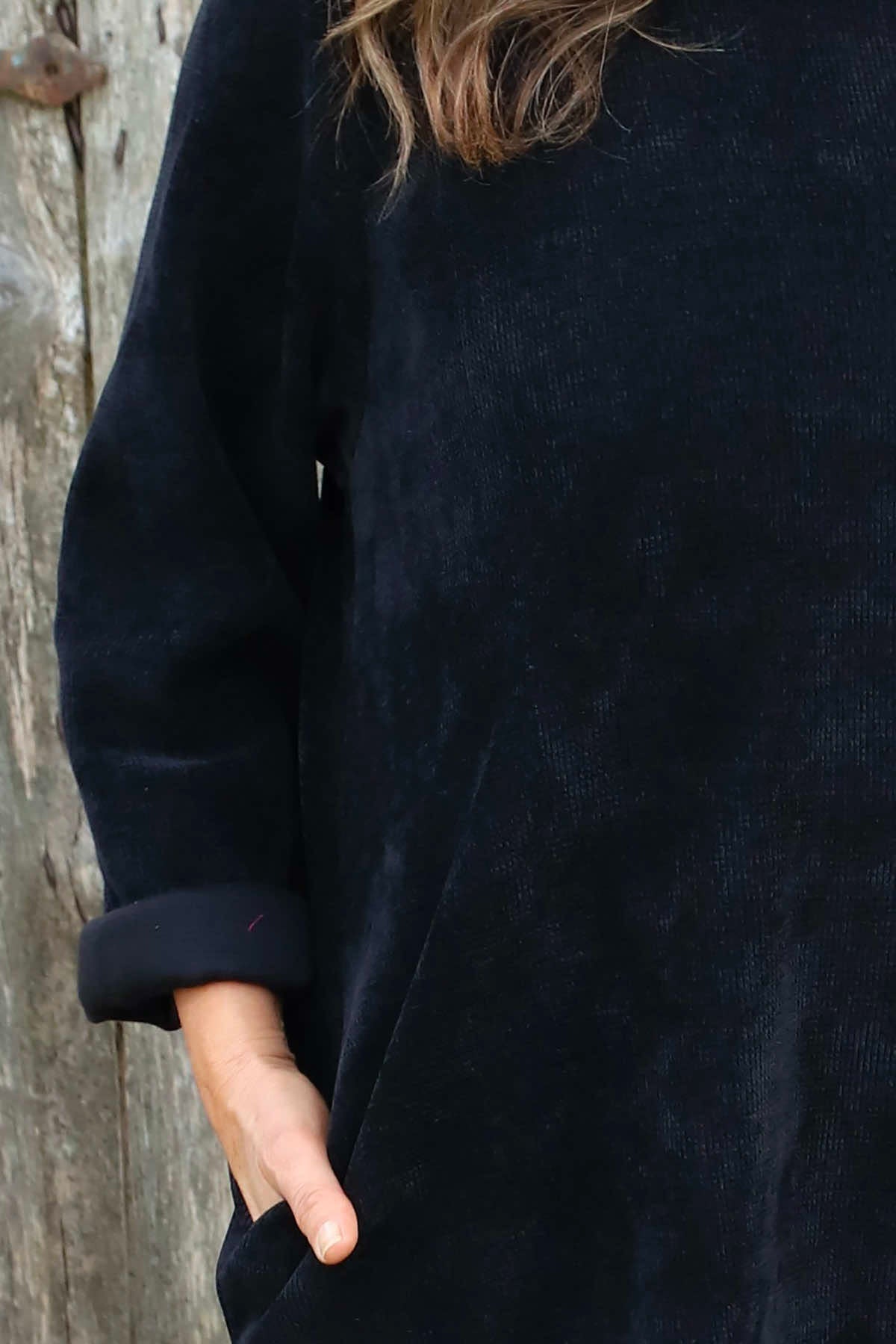 Ethel Cord Tunic Black