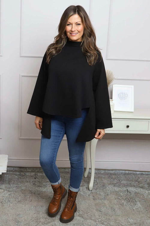 Courtney Cotton Top Black