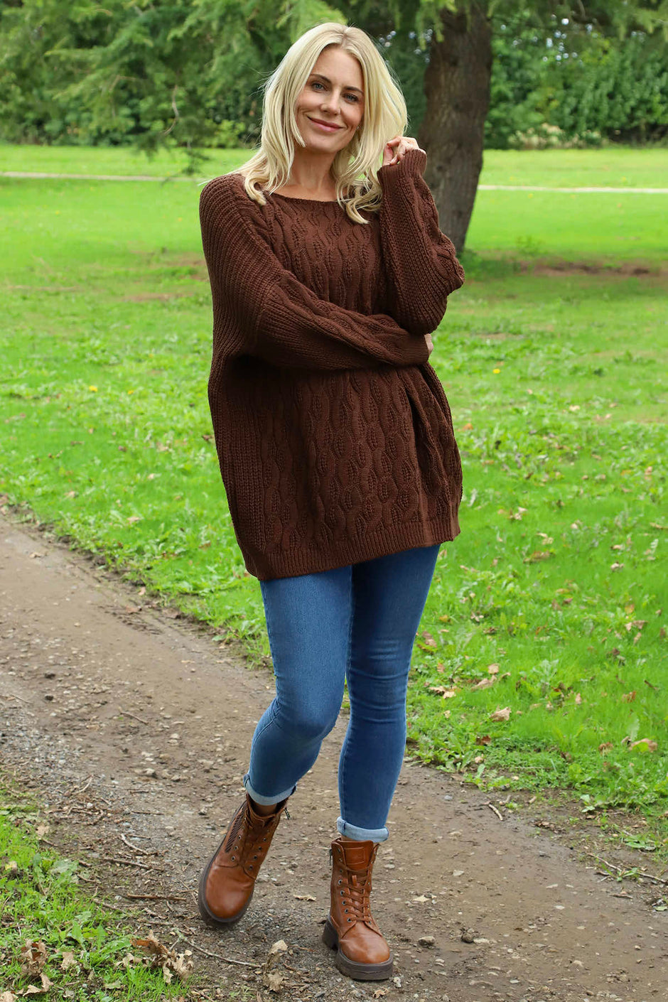 Tamsin Knitted Jumper Cocoa