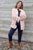 Caitlin Tassel Knitted Cardigan Pink